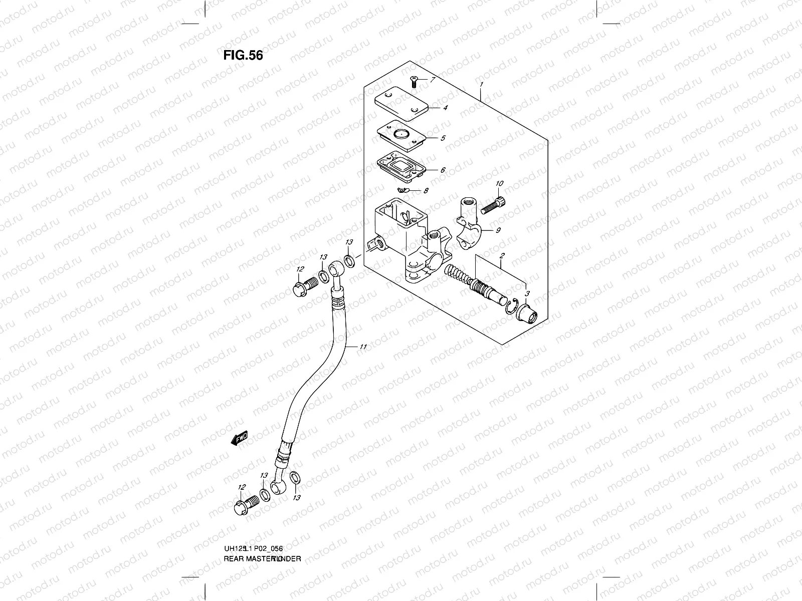 56 - REAR MASTER CYLINDER