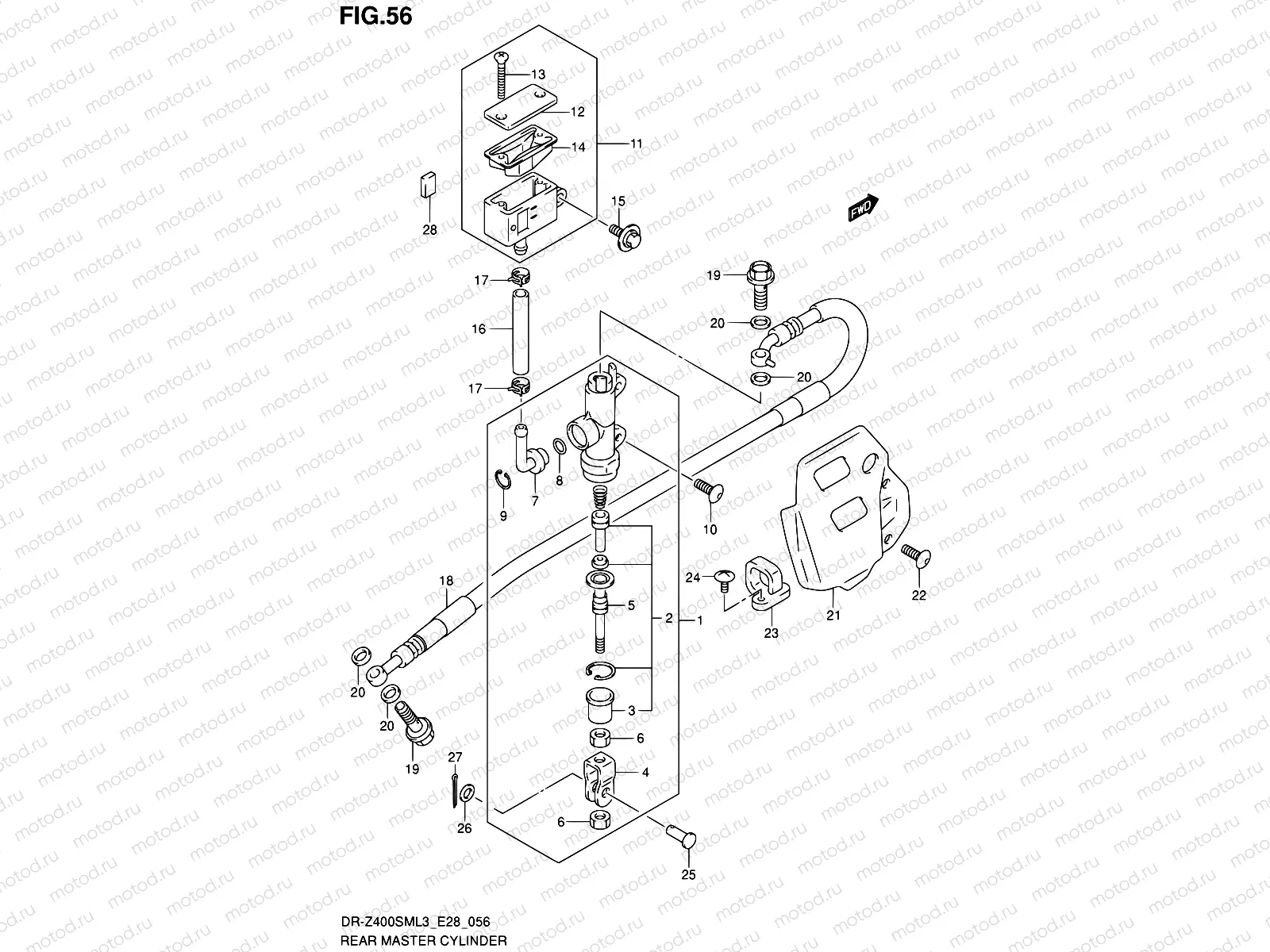 56 - REAR MASTER CYLINDER