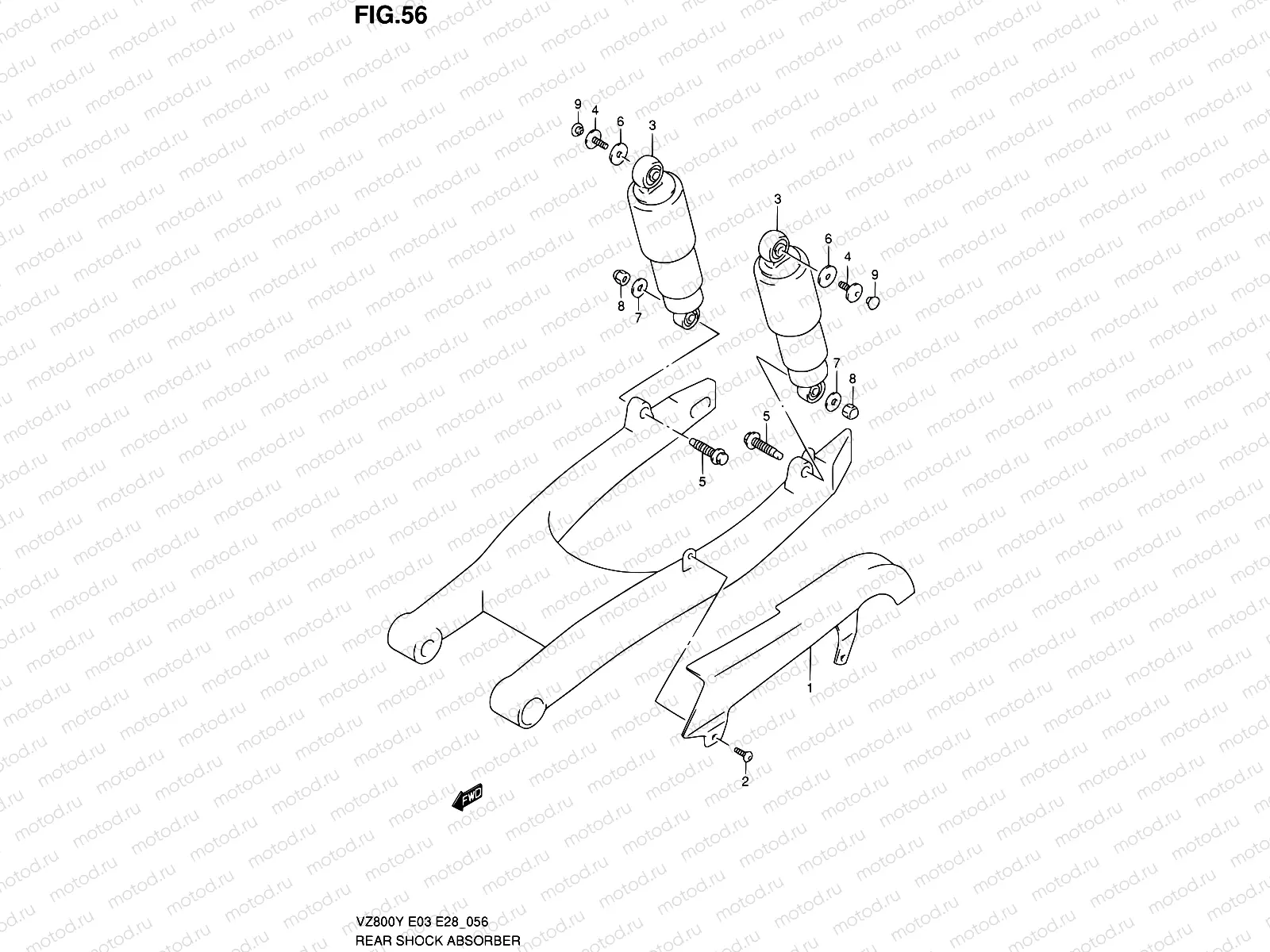 56 - REAR SHOCK ABSORBER