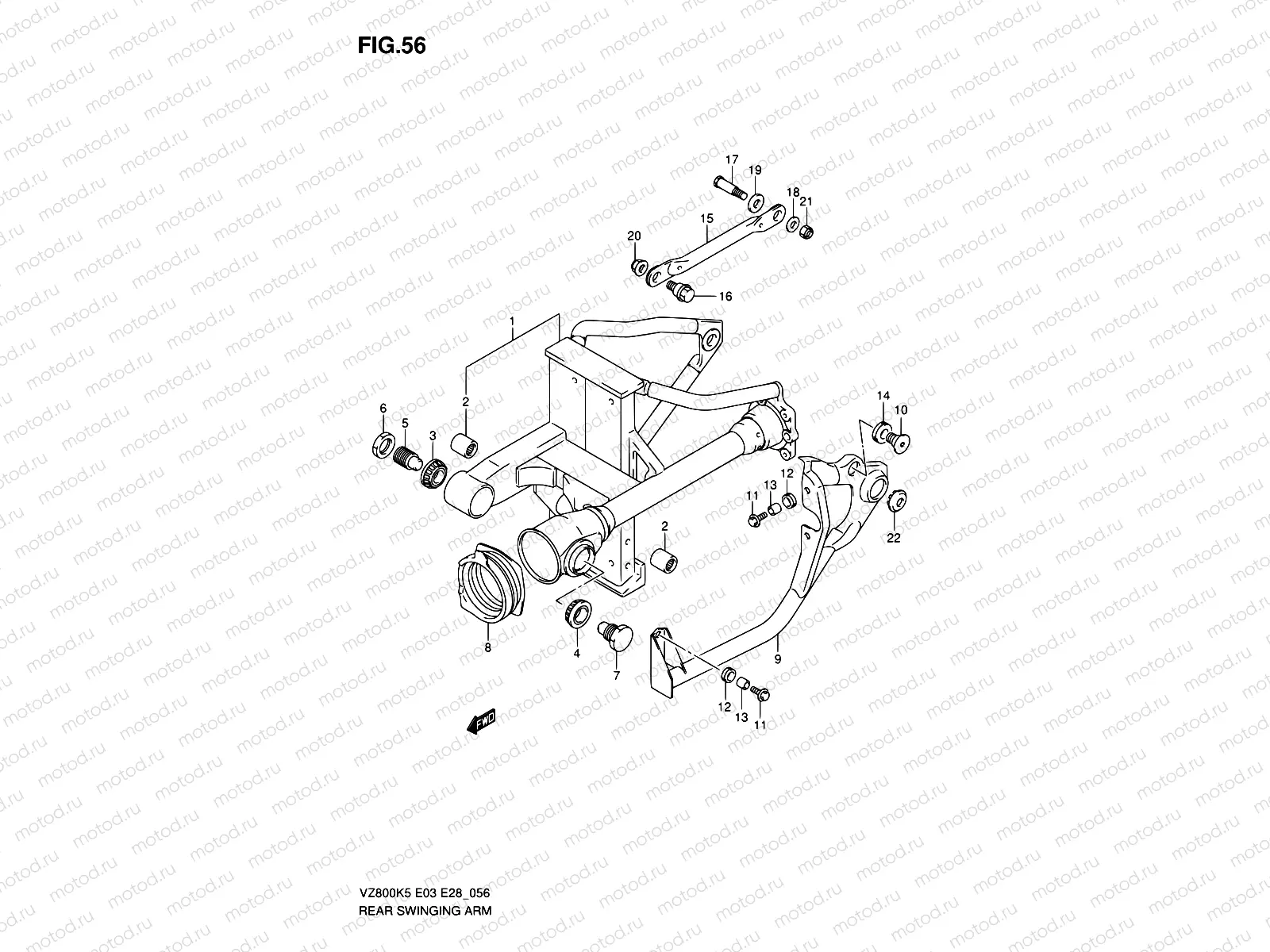 56 - REAR SWINGING ARM