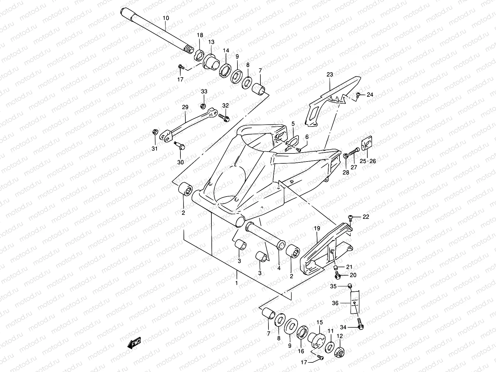 56 - REAR SWINGING ARM