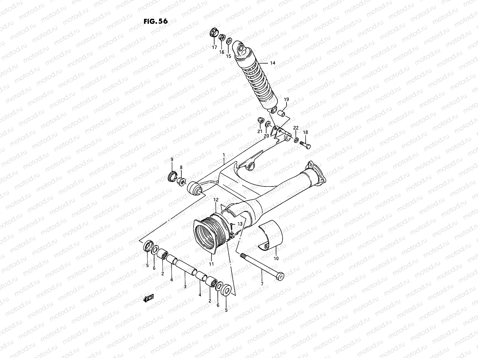 56 - REAR SWINGING ARM