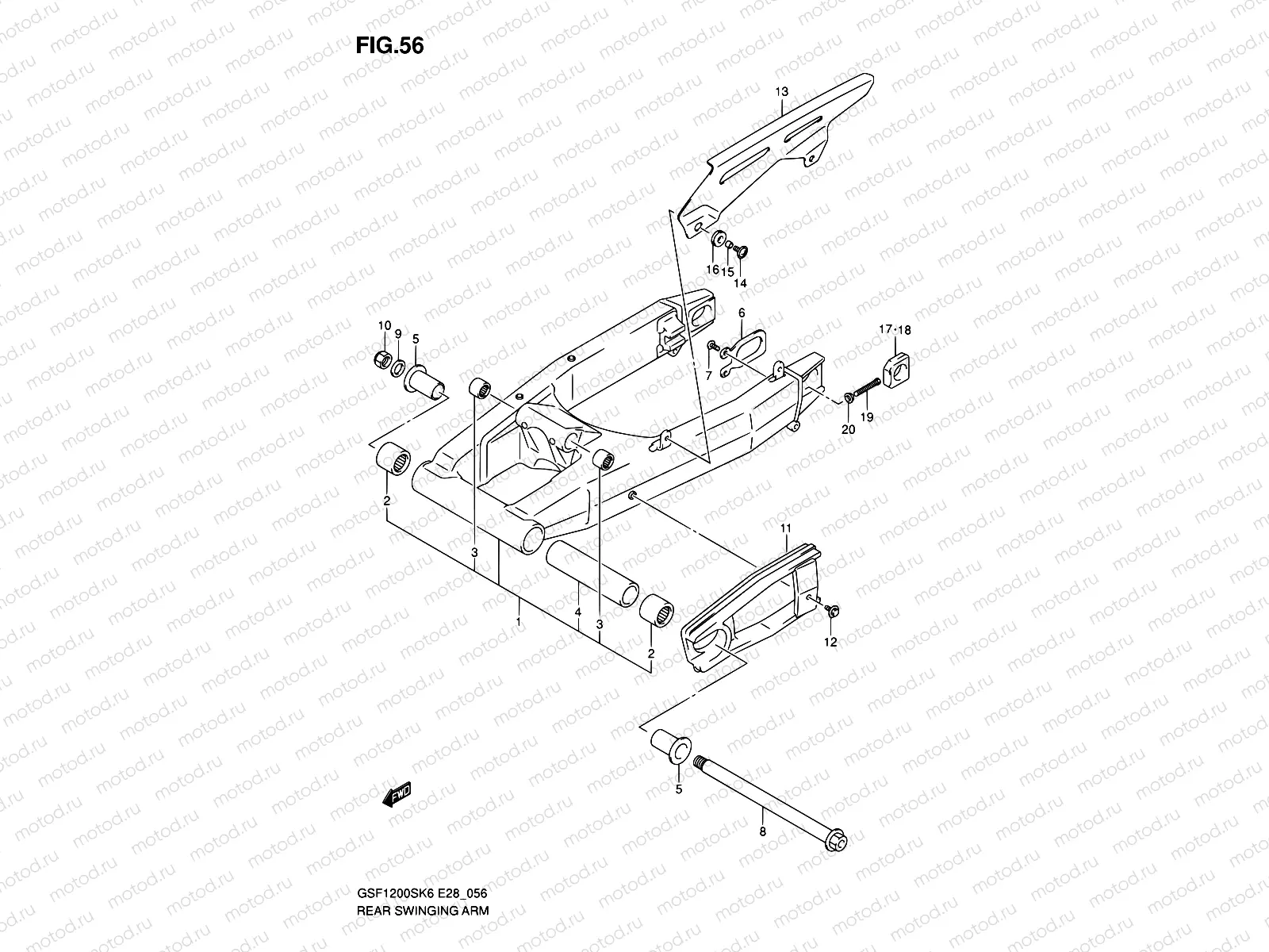 56 - REAR SWINGING ARM