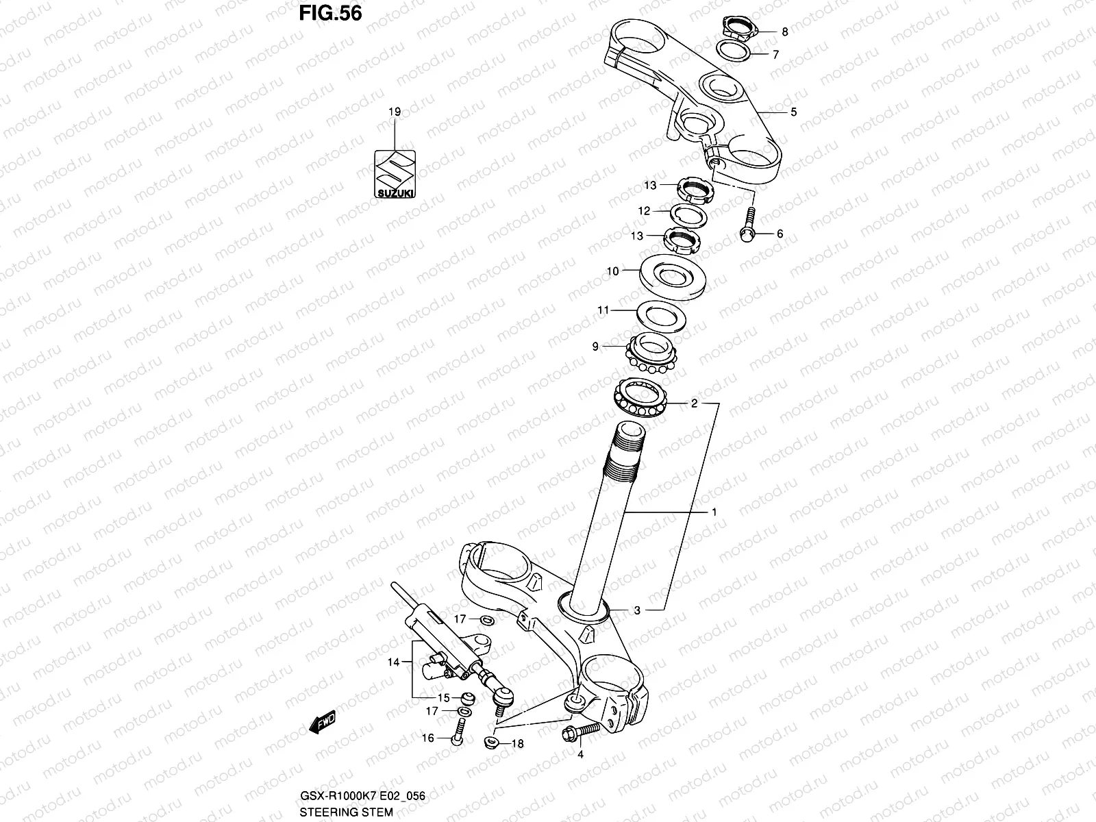 56 - STEERING STEM