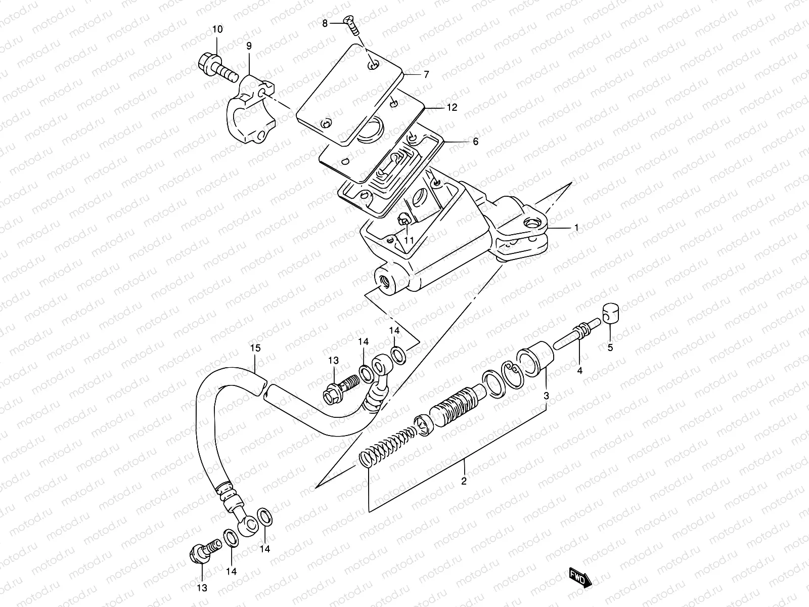 56A - CLUTCH CYLINDER (MODEL S/T/V/W)