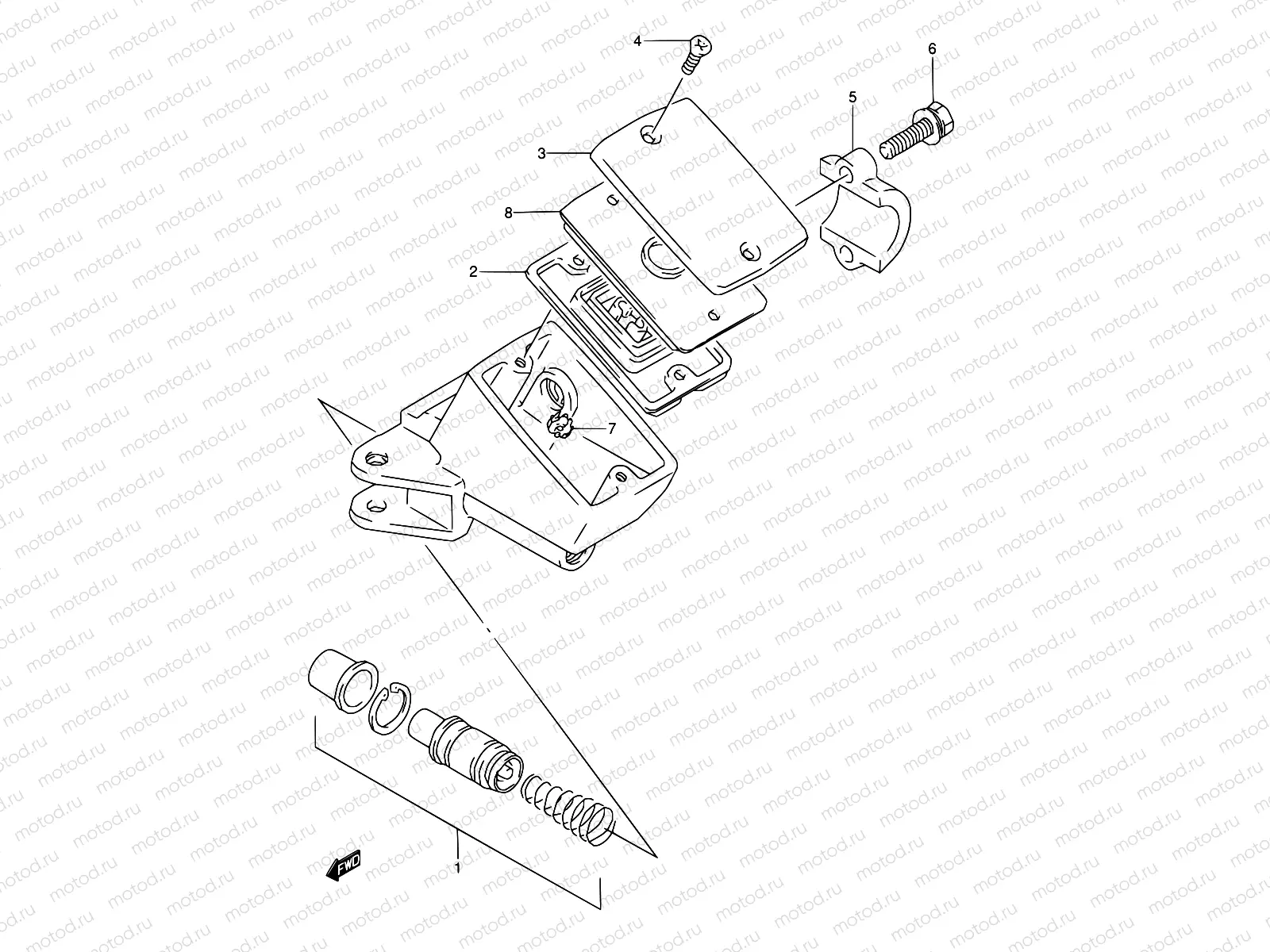 56A - FRONT MASTER CYLINDER (MODEL S/T/V/W)