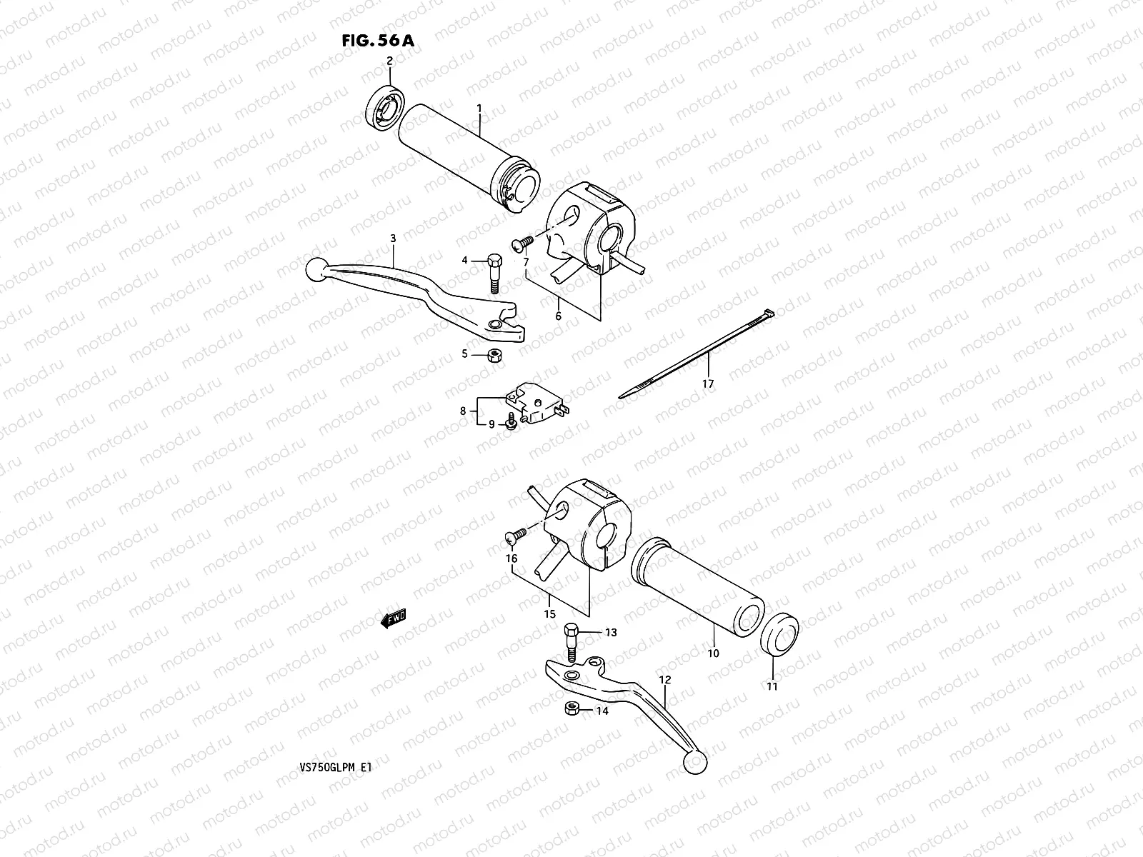56A - HANDLE SWITCH (MODEL K/L/M)