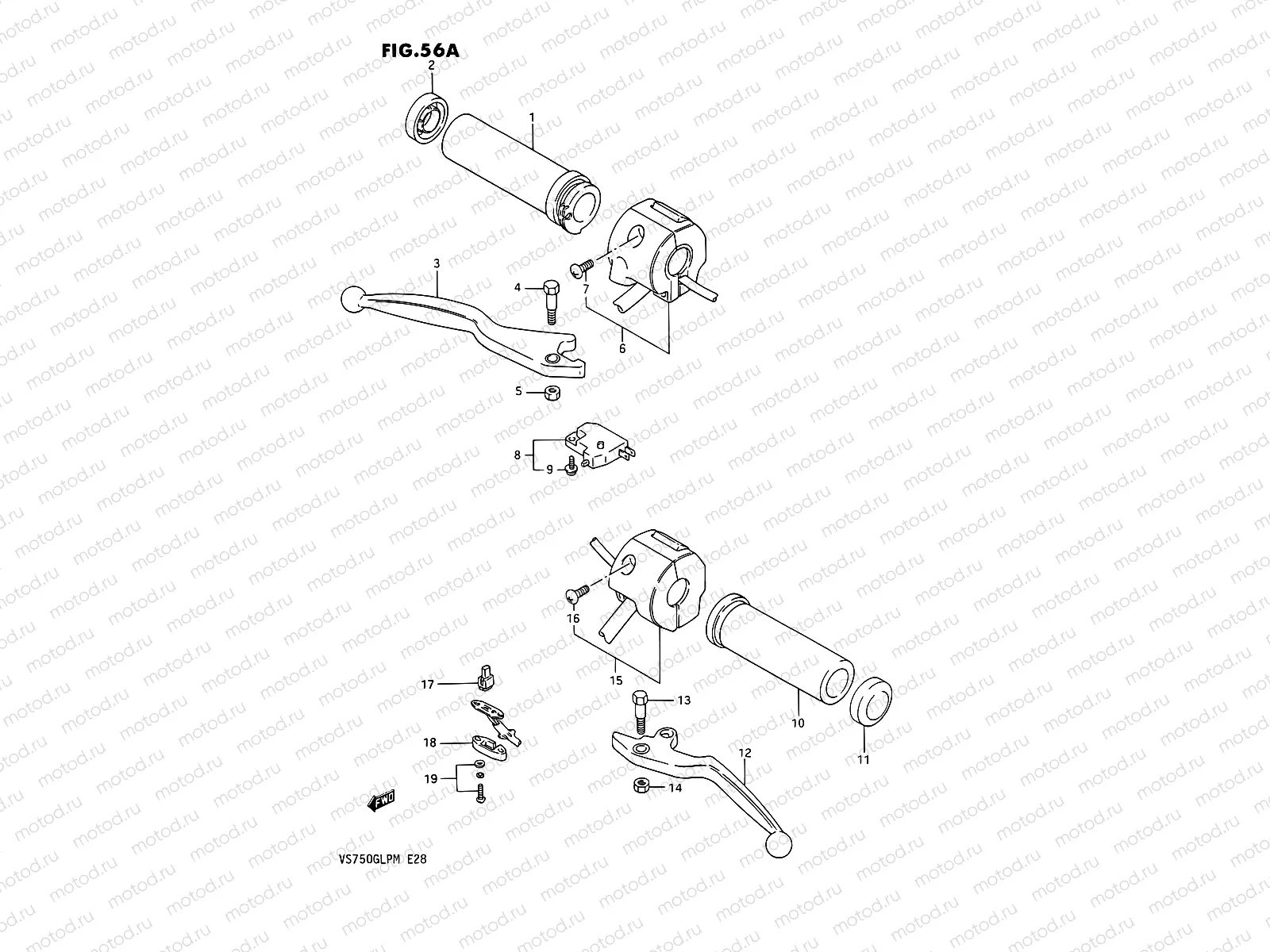 56A - HANDLE SWITCH (MODEL K/L/M)