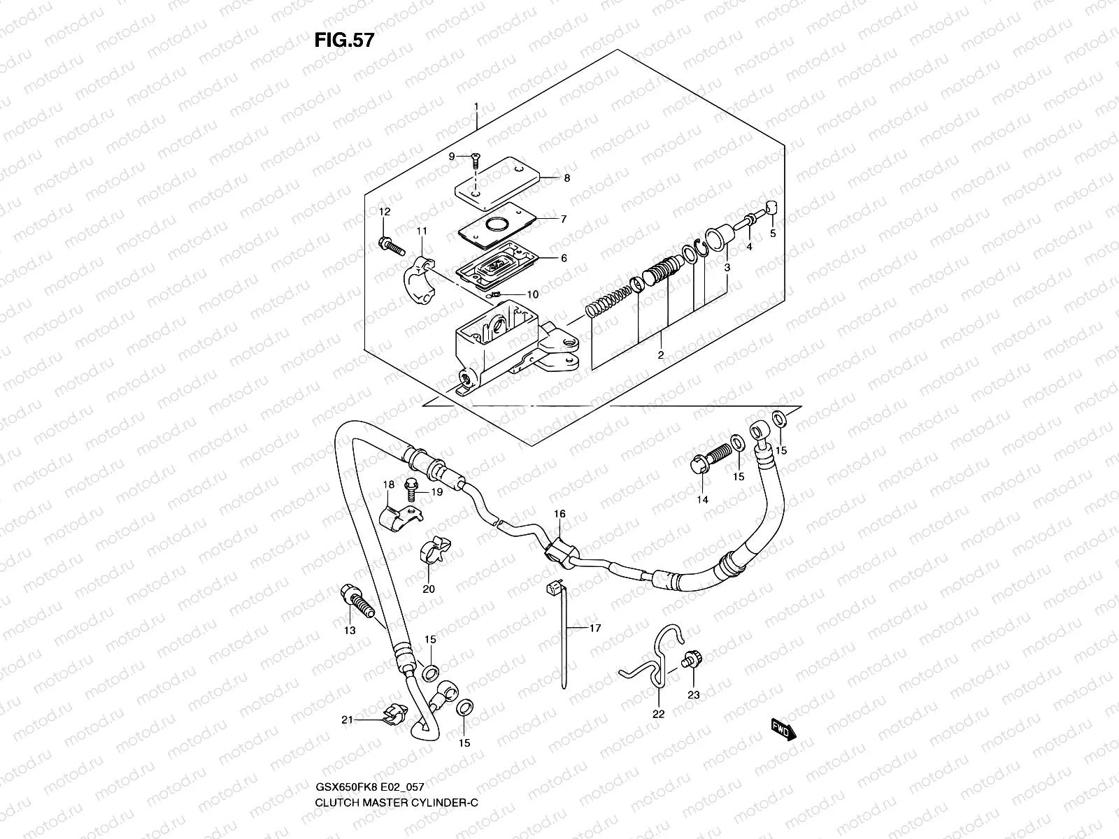 57 - CLUTCH MASTER CYLINDER