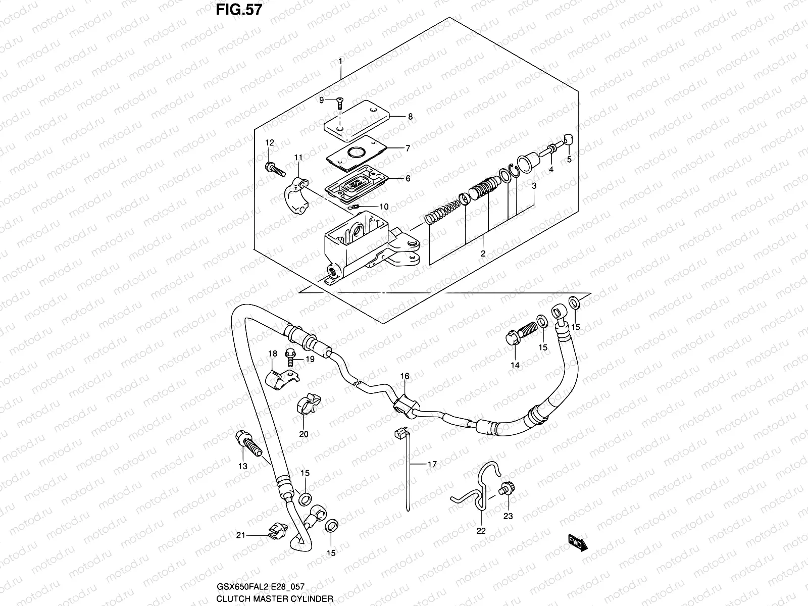 57 - CLUTCH MASTER CYLINDER