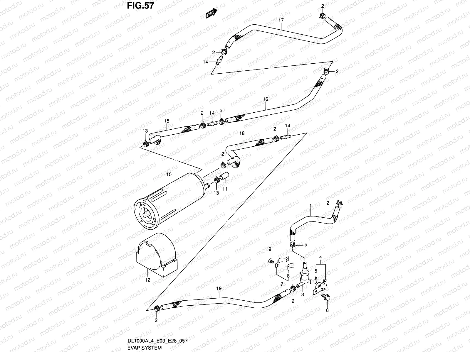 57 - EVAP SYSTEM (DL1000AL4 E33)