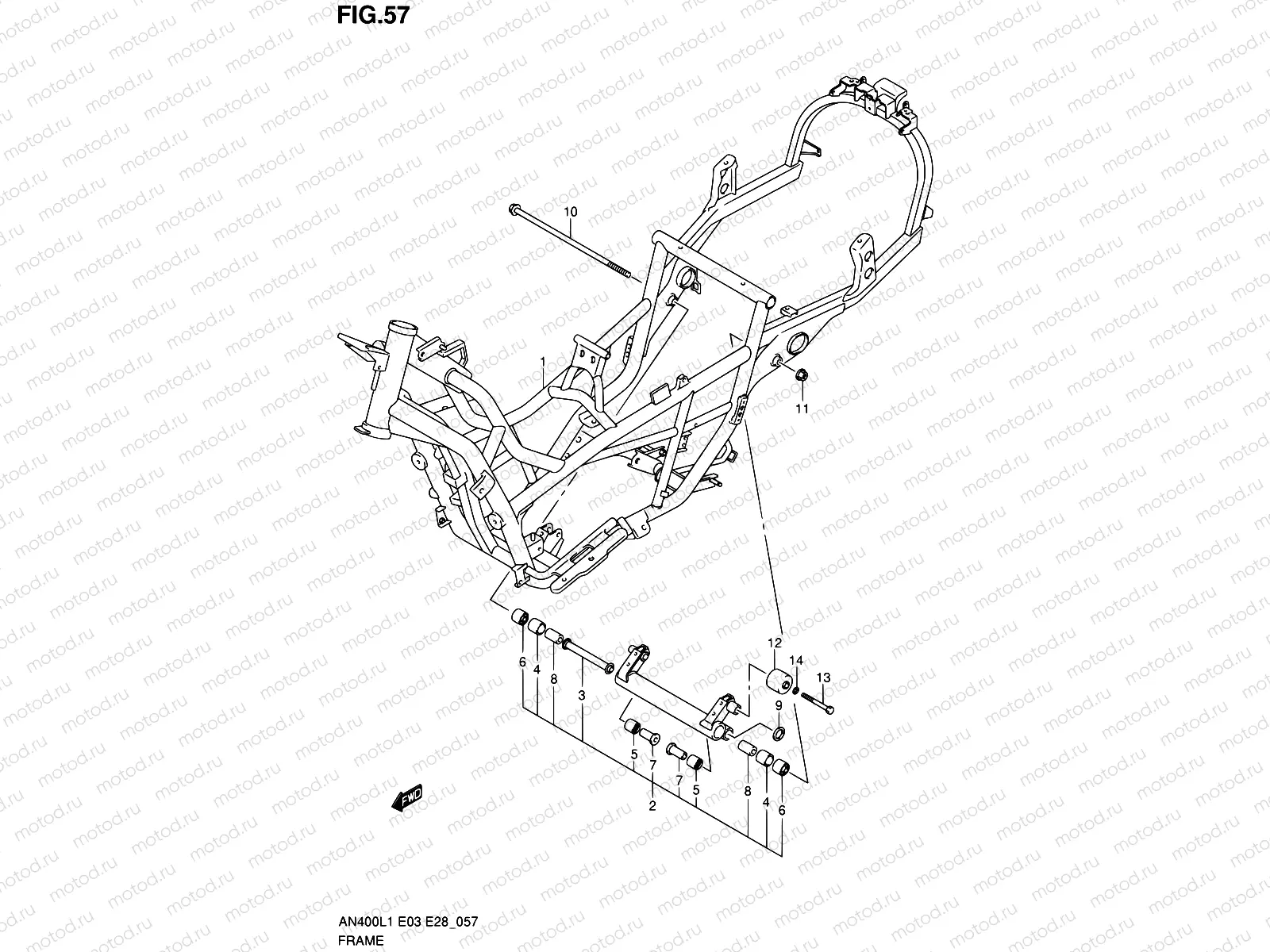 57 - FRAME (AN400L1 E03)