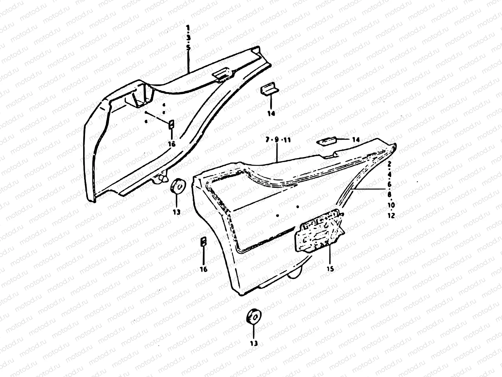 57 - FRAME COVER (MODEL T : 24L)