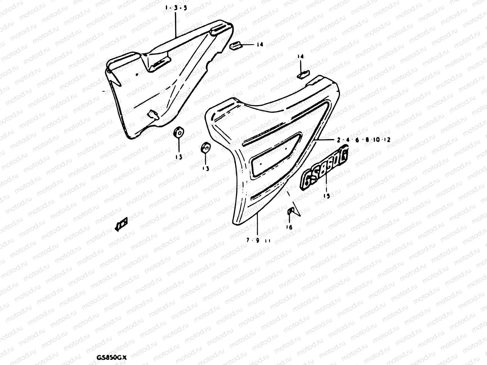 57 - FRAME COVER (MODEL T, MODEL X : E22, E25)