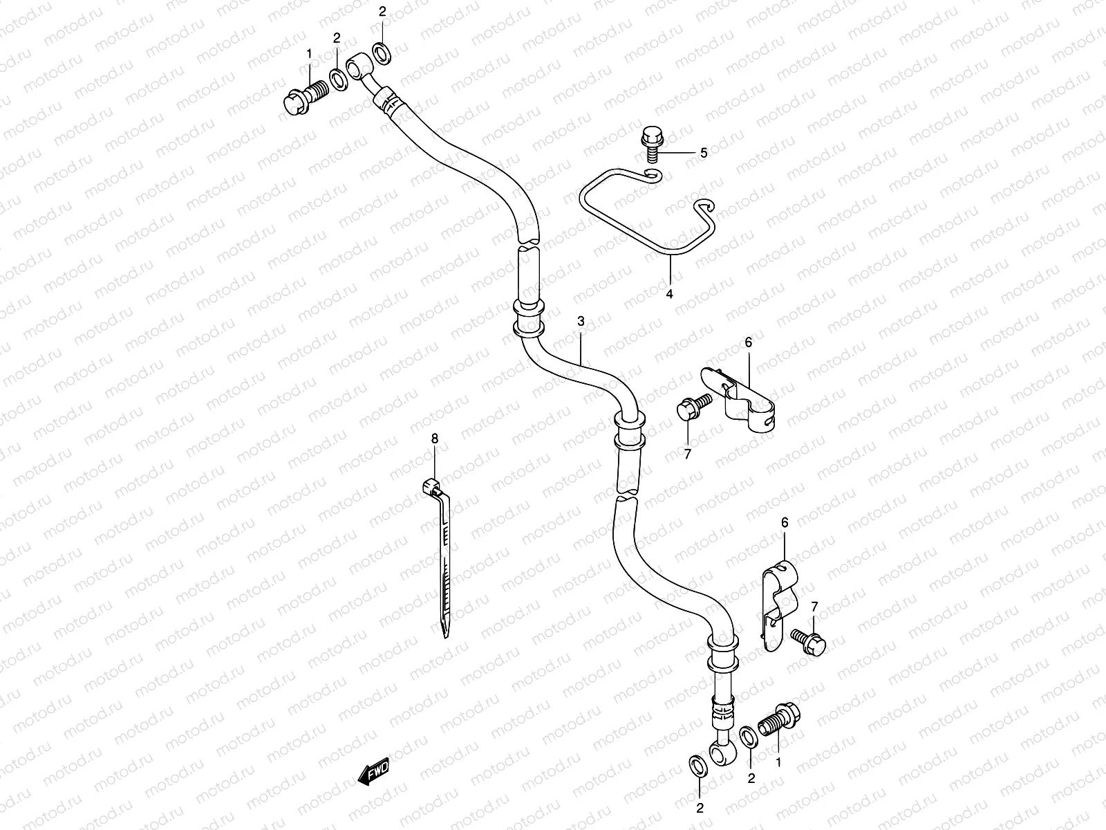 57 - FRONT BRAKE HOSE