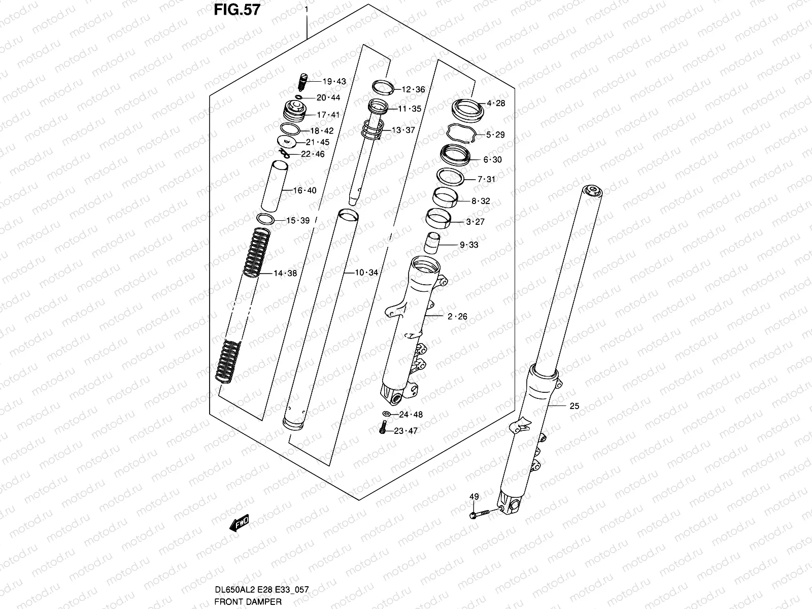 57 - FRONT DAMPER