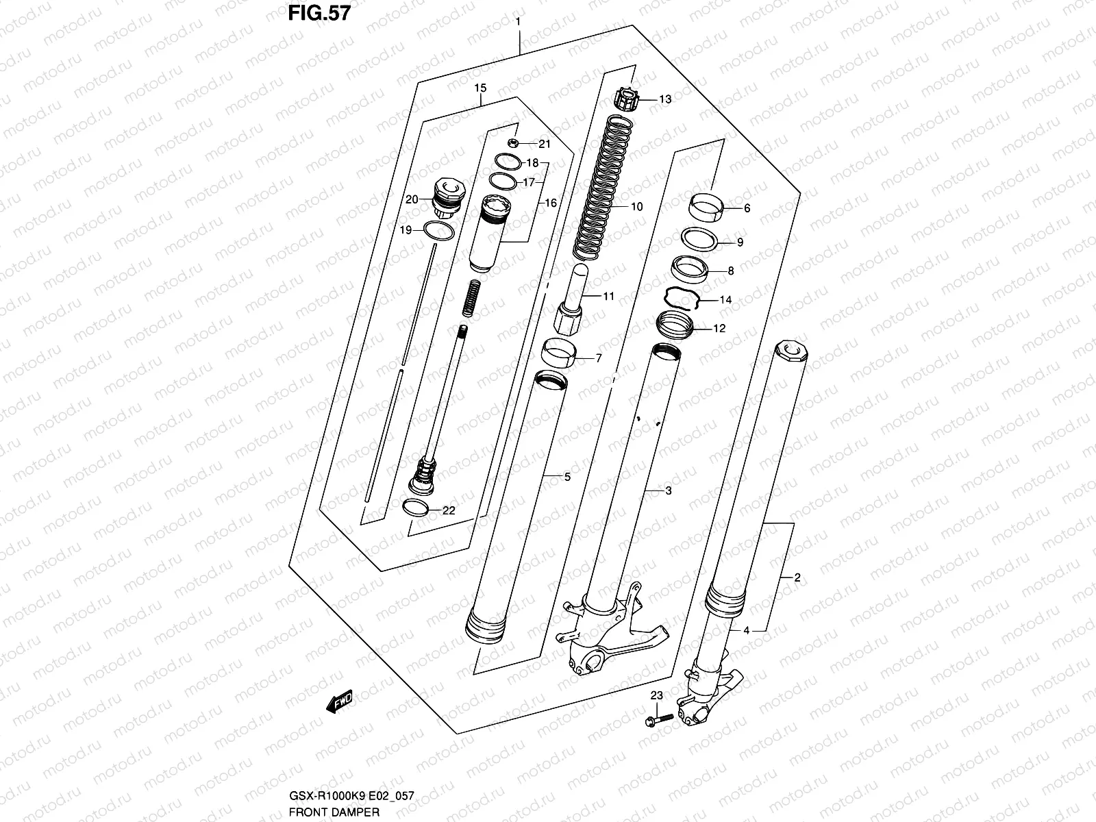 57 - FRONT DAMPER
