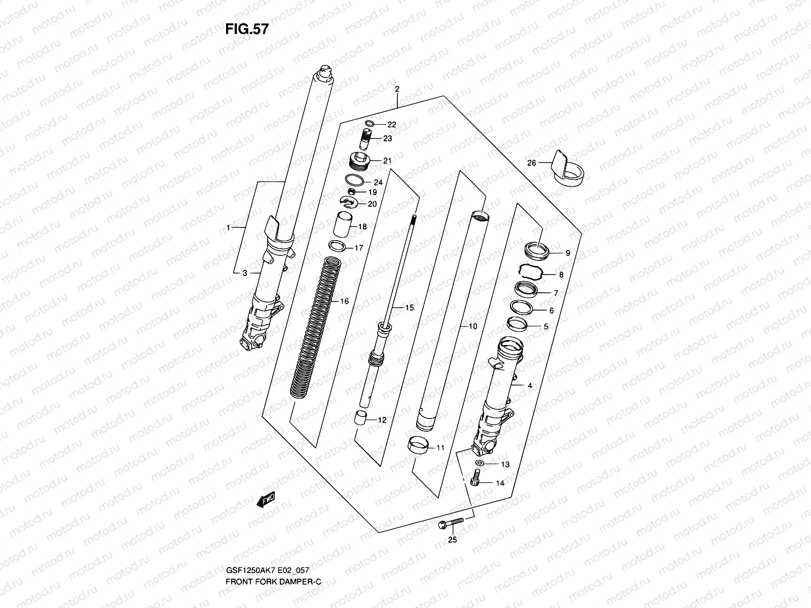 57 - FRONT DAMPER