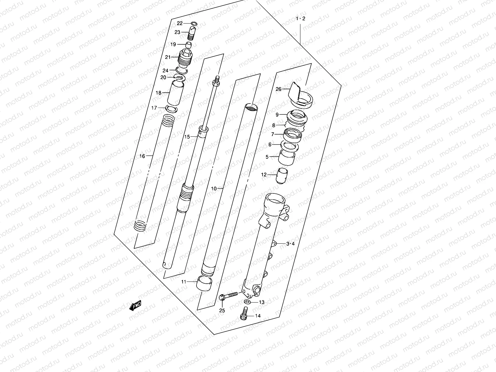 57 - FRONT DAMPER (GSF1200SK1/SK2/SK3/SK4/SK5/SZK5)