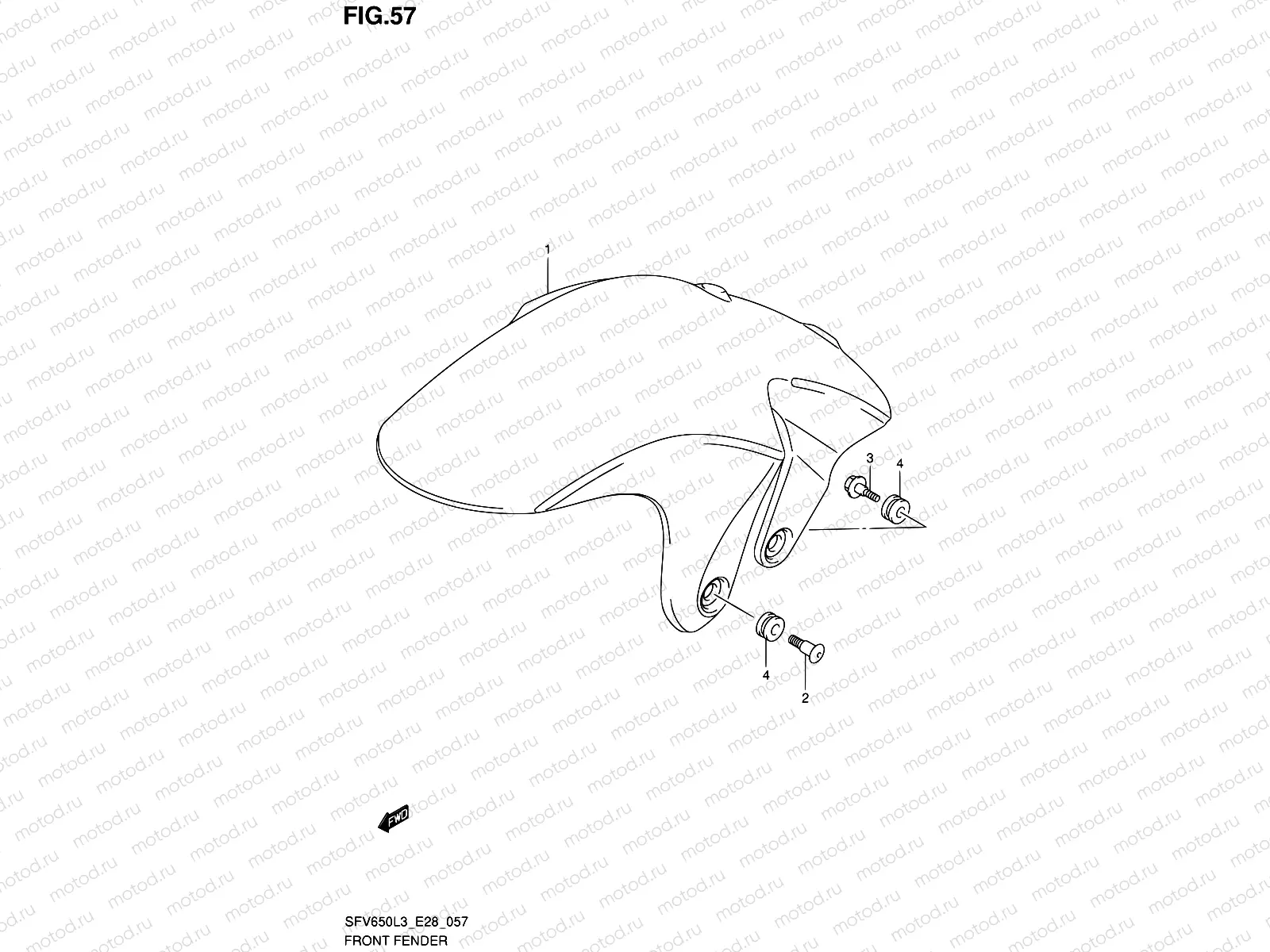 57 - FRONT FENDER