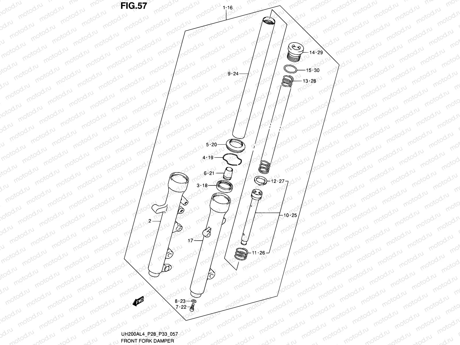 57 - FRONT FORK DAMPER