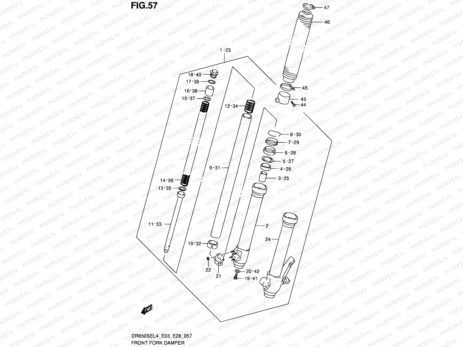 57 - FRONT FORK DAMPER