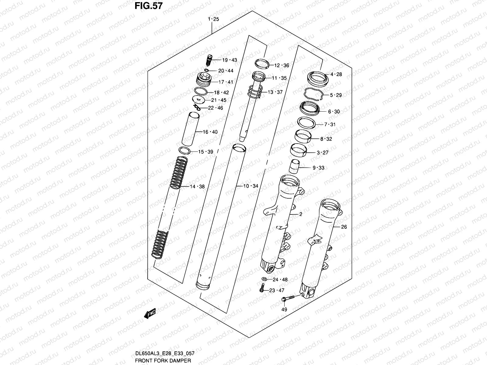 57 - FRONT FORK DAMPER
