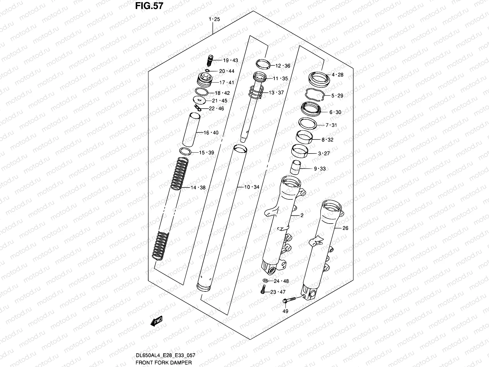 57 - FRONT FORK DAMPER