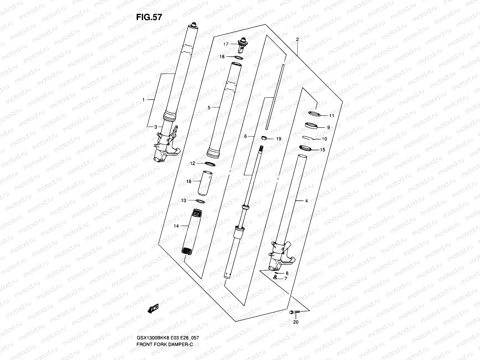 57 - FRONT FORK DAMPER