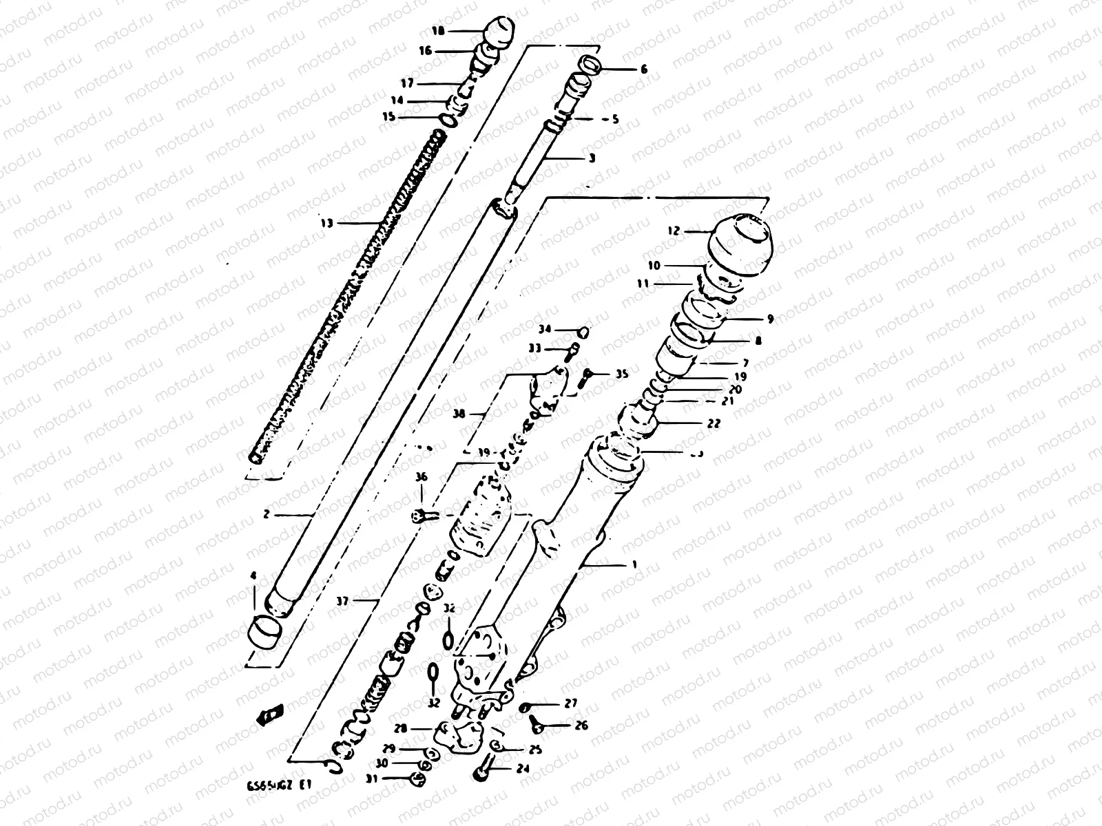 57 - FRONT LEFT DAMPER (MODEL Z)