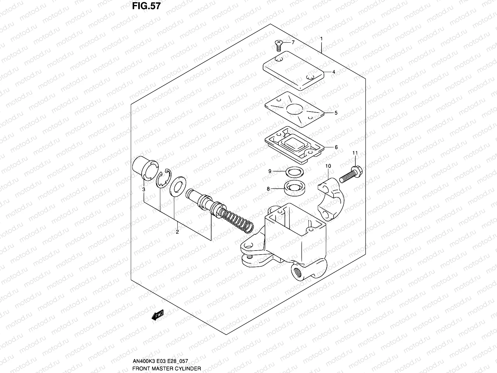 57 - FRONT MASTER CYLINDER