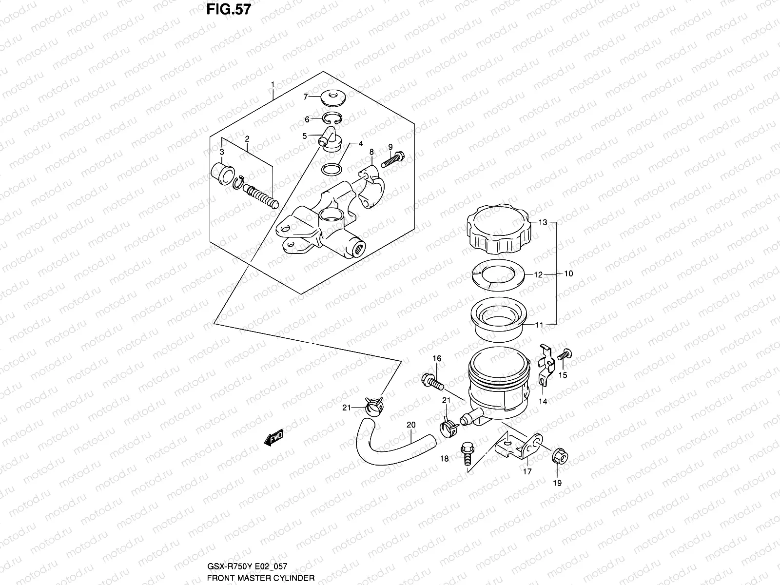 57 - FRONT MASTER CYLINDER