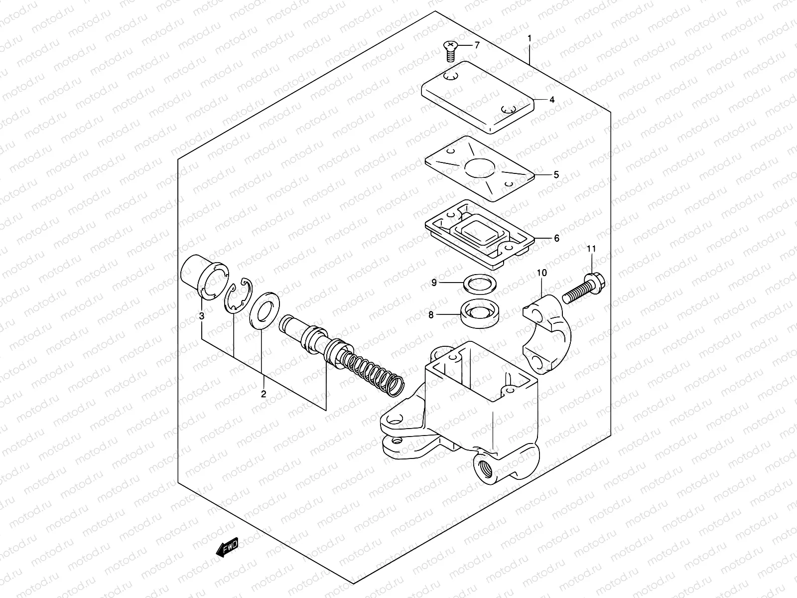 57 - FRONT MASTER CYLINDER (E02,E19,E24,E71)