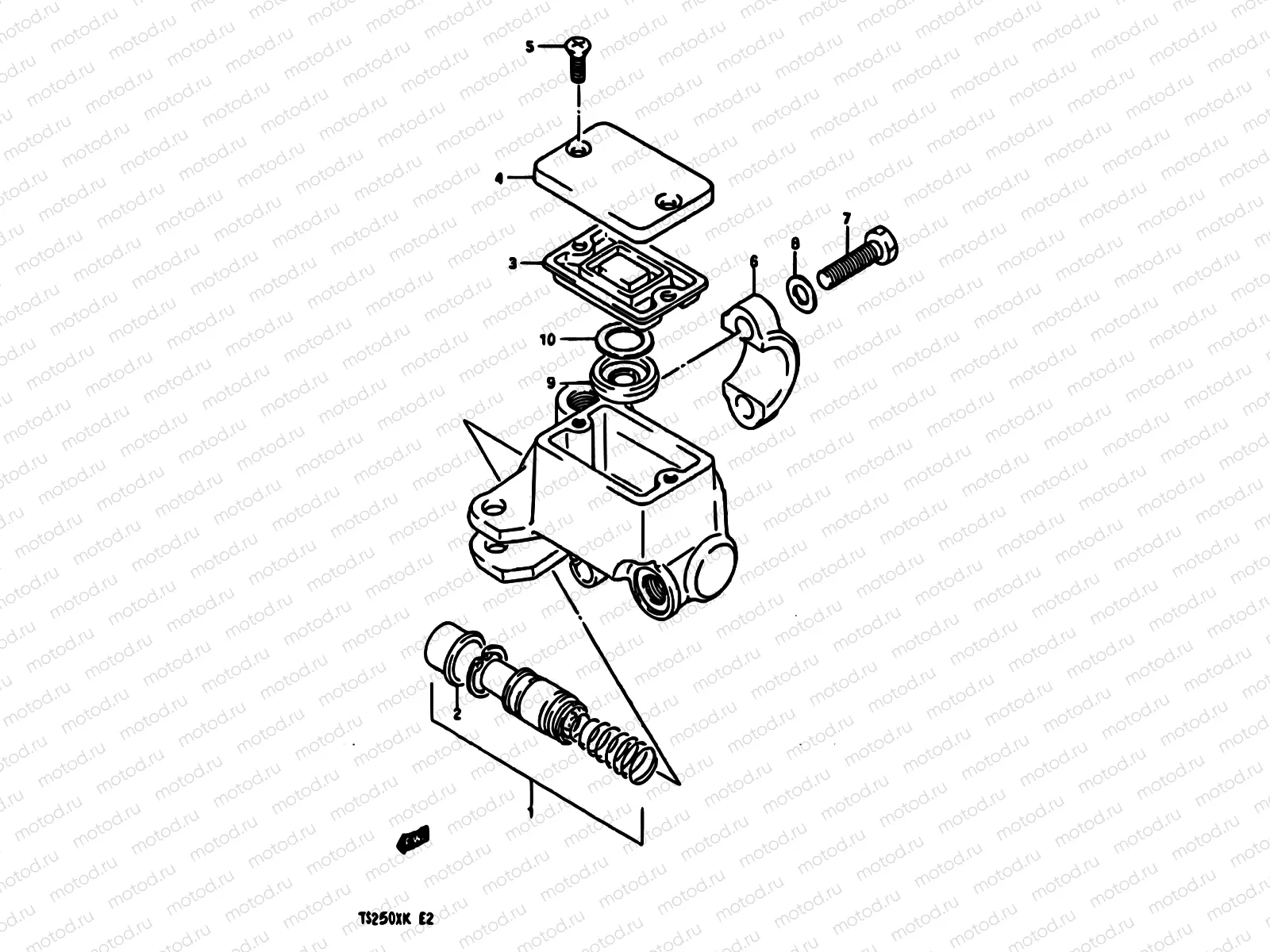 57 - FRONT MASTER CYLINDER (MODEL G/H/J/K)