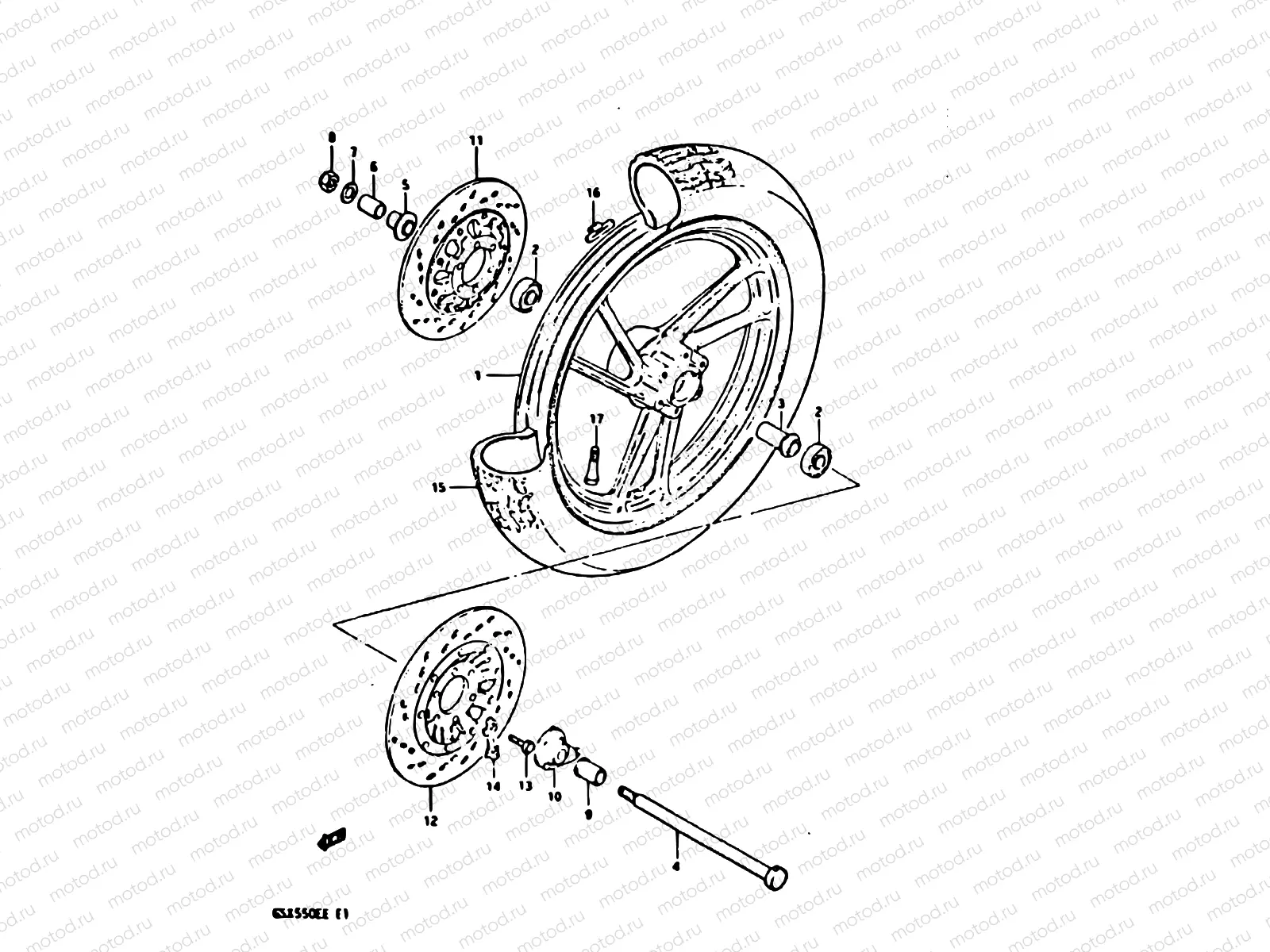 57 - FRONT WHEEL