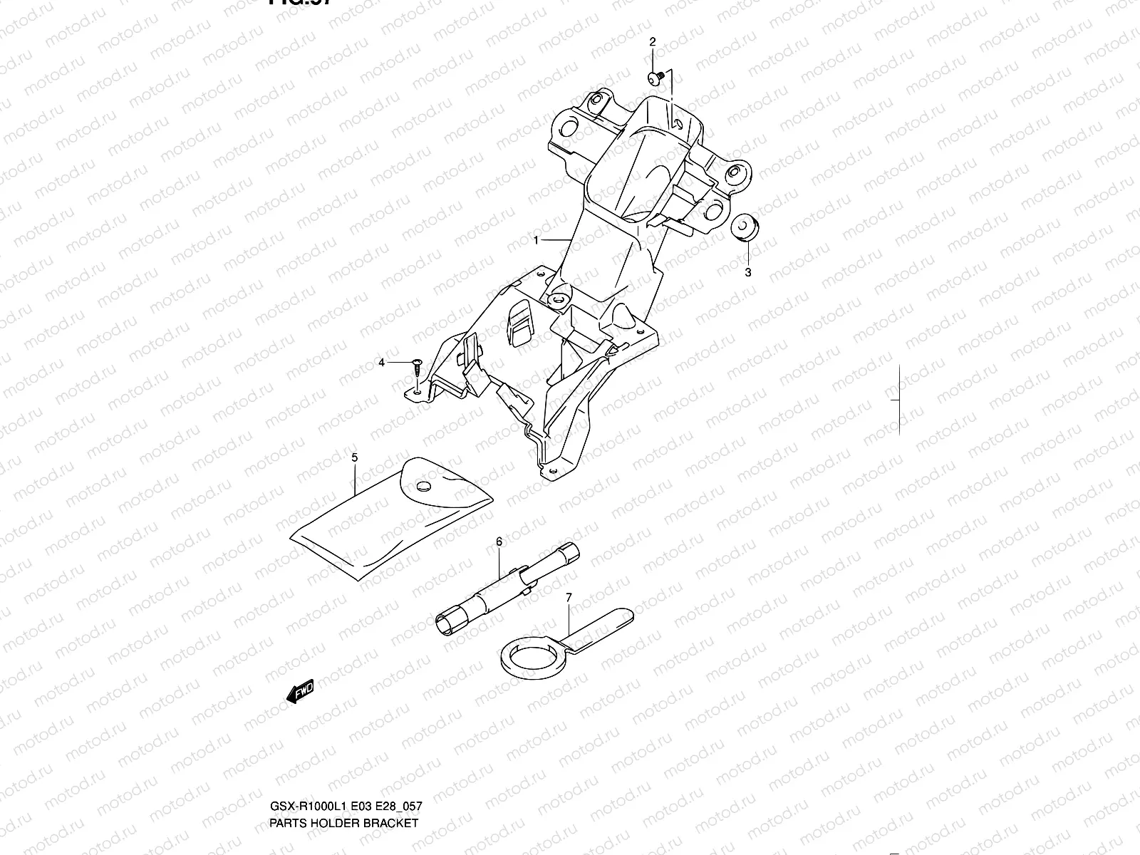 57 - PARTS HOLDER BRACKET
