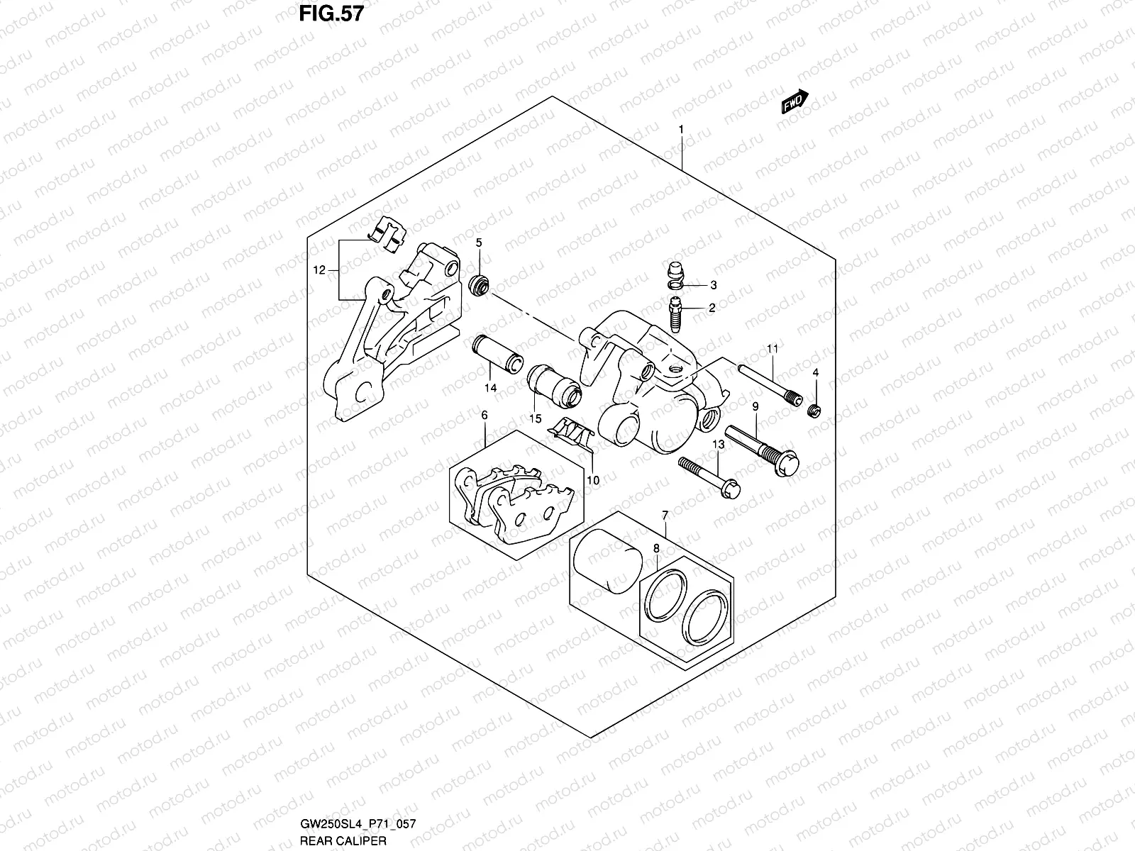 57 - REAR CALIPER
