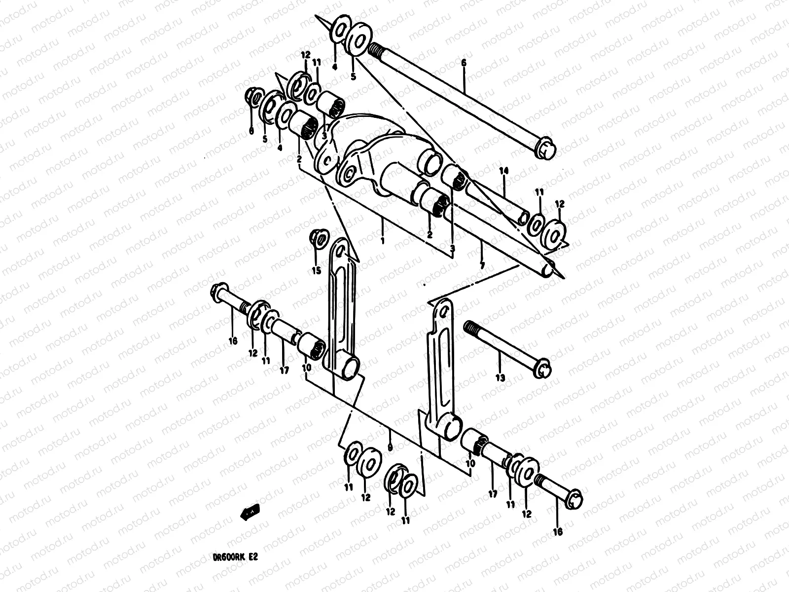 57 - REAR CUSHION LEVER