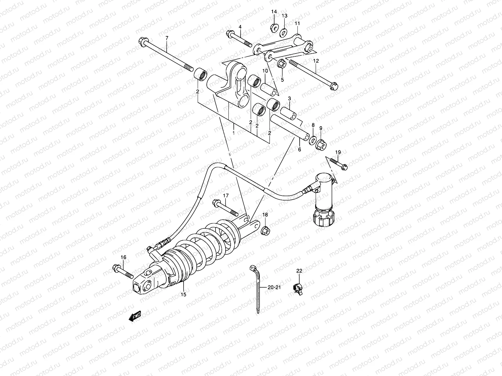 57 - REAR CUSHION LEVER