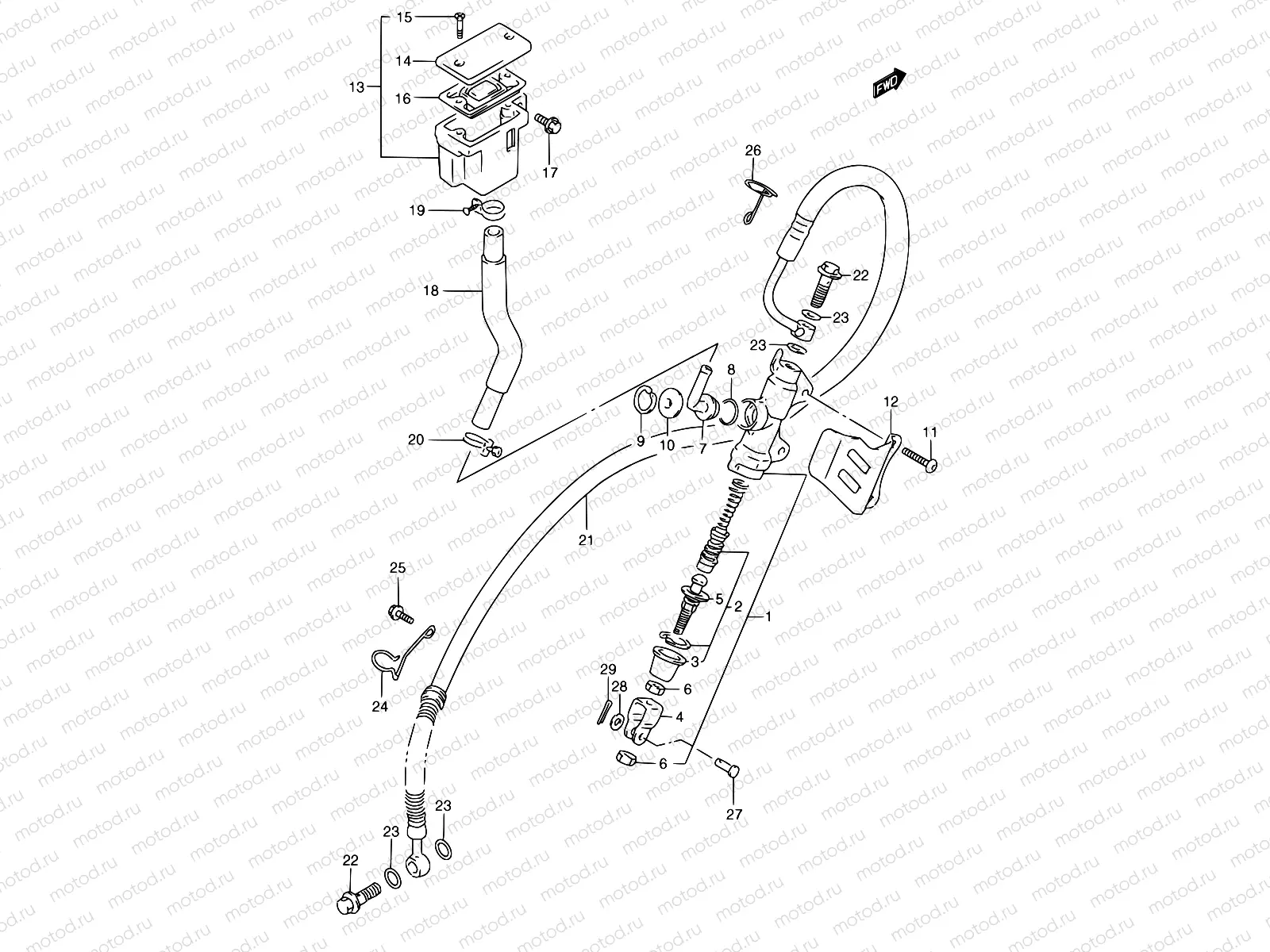 57 - REAR MASTER CYLINDER
