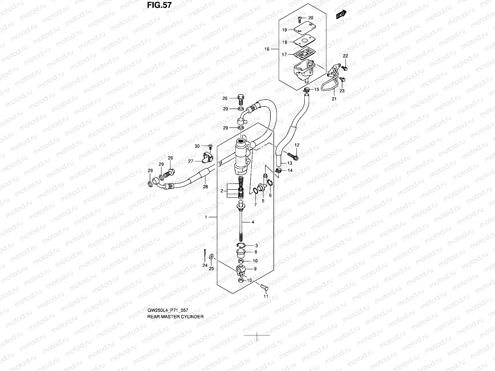 57 - REAR MASTER CYLINDER