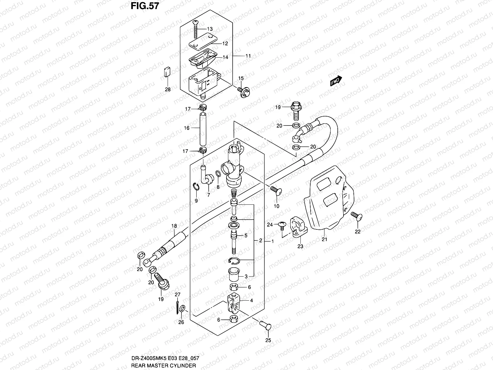 57 - REAR MASTER CYLINDER