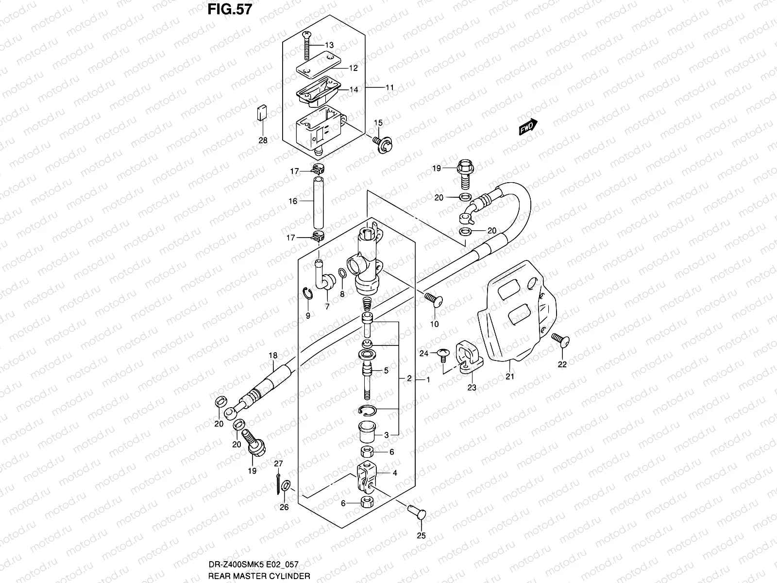57 - REAR MASTER CYLINDER