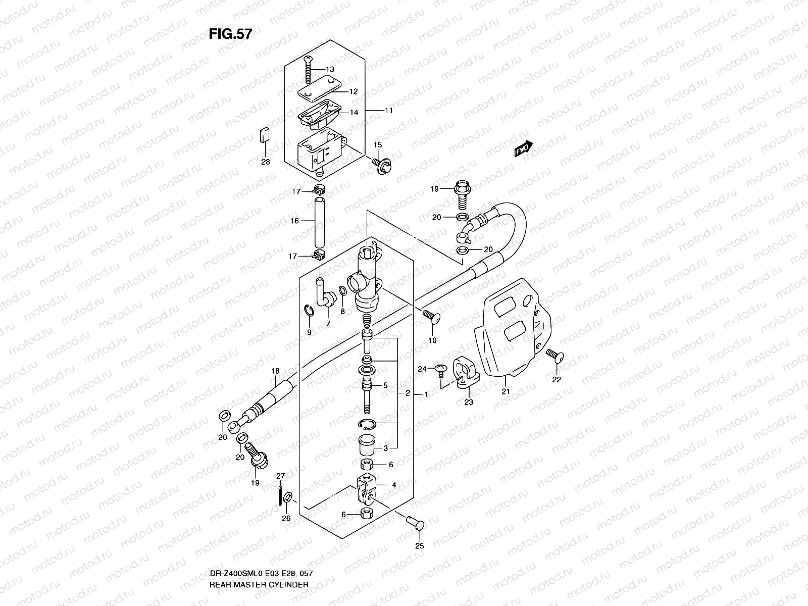 57 - REAR MASTER CYLINDER