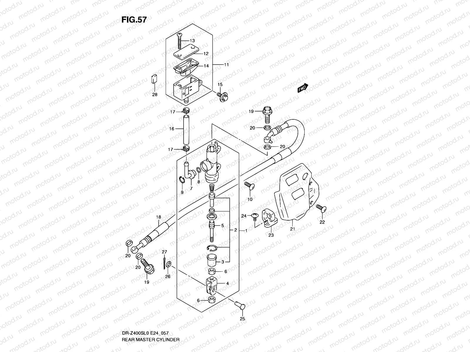 57 - REAR MASTER CYLINDER
