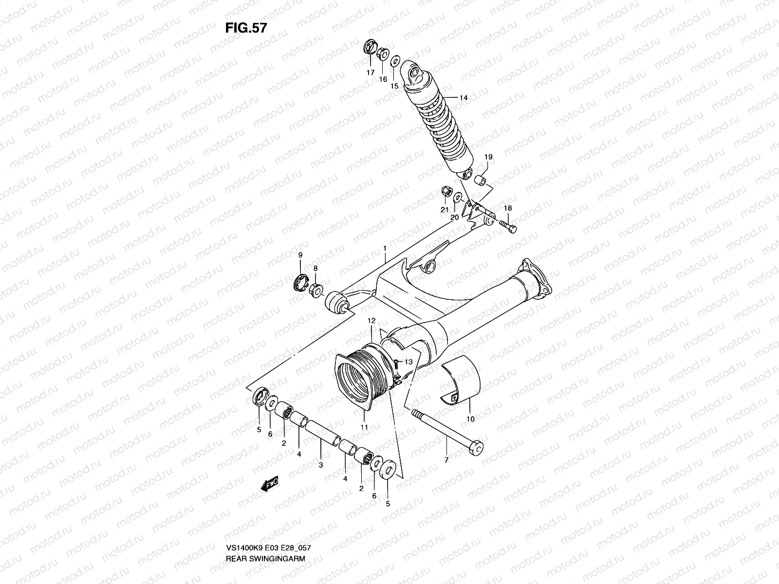 57 - REAR SWINGING ARM
