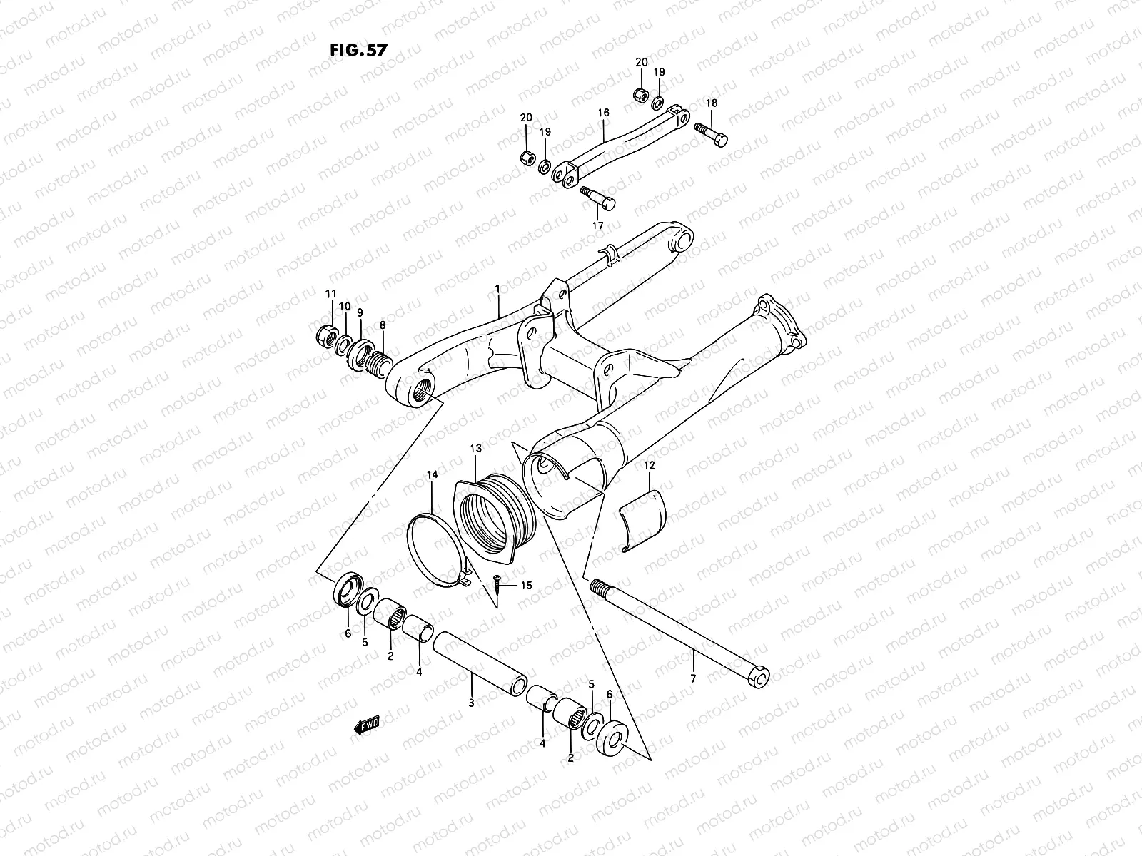 57 - REAR SWINGING ARM