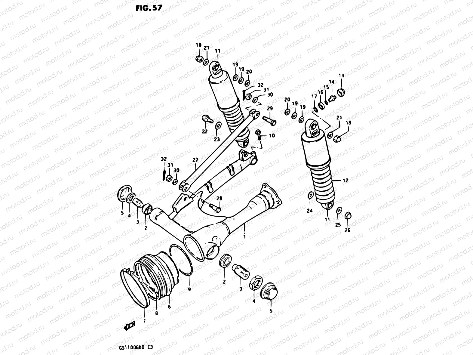 57 - REAR SWINGING ARM