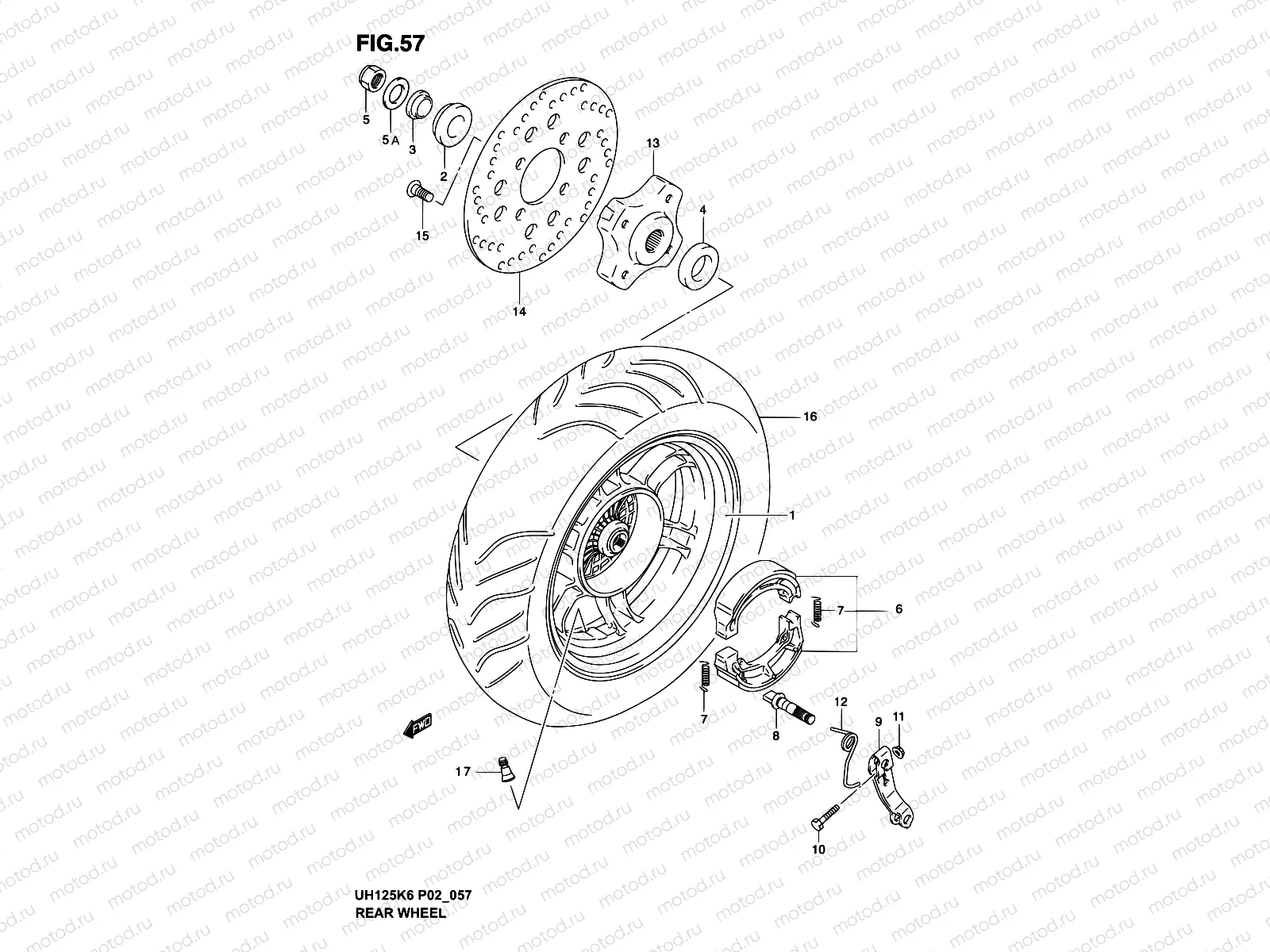 57 - REAR WHEEL