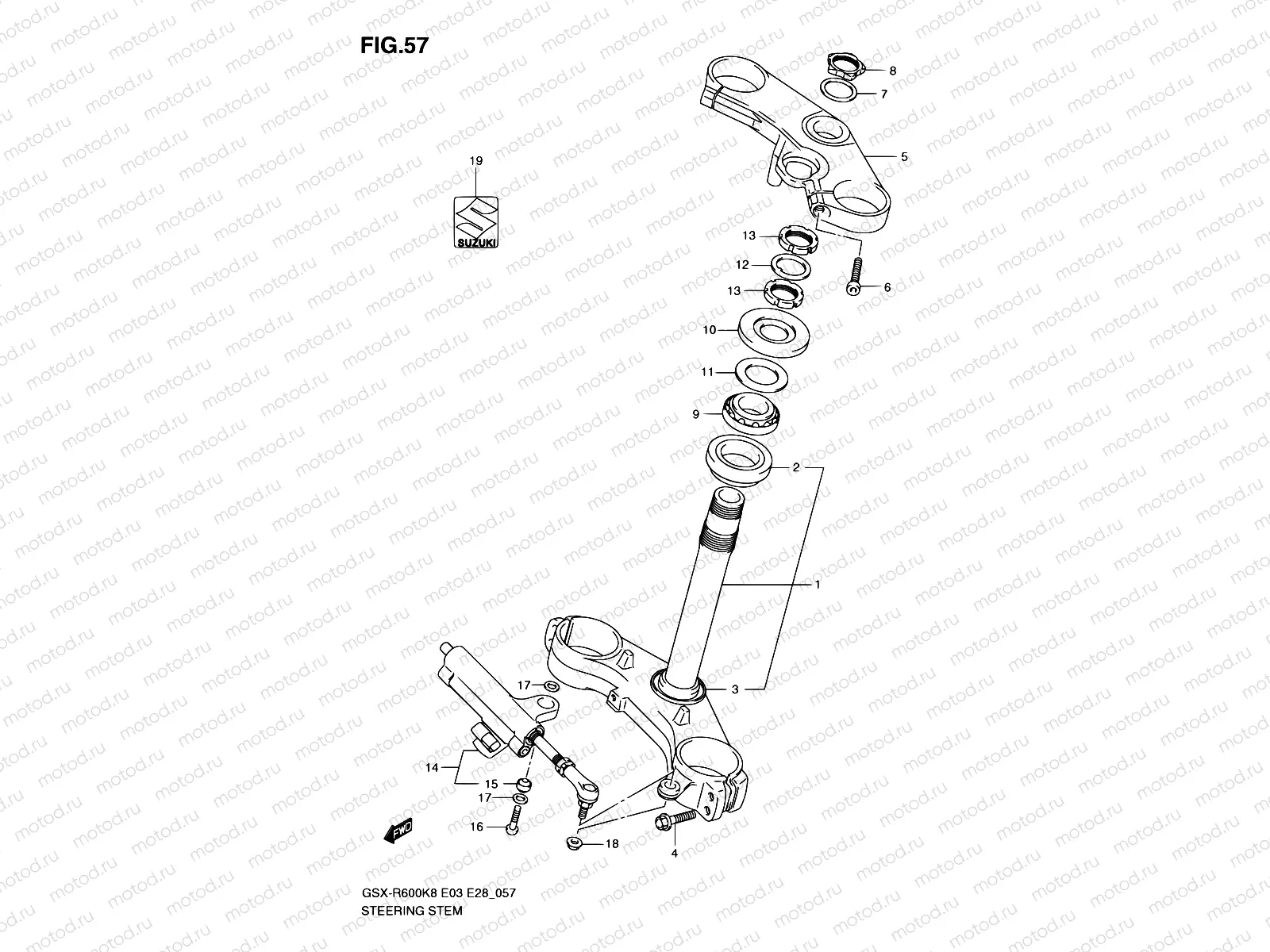 57 - STEERING STEM